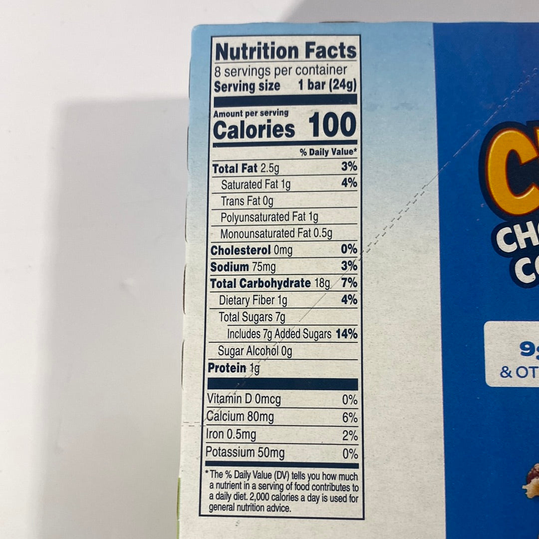 Quaker Chewy Chocolate Chip Cookie Dough Granola Bars 8pk
