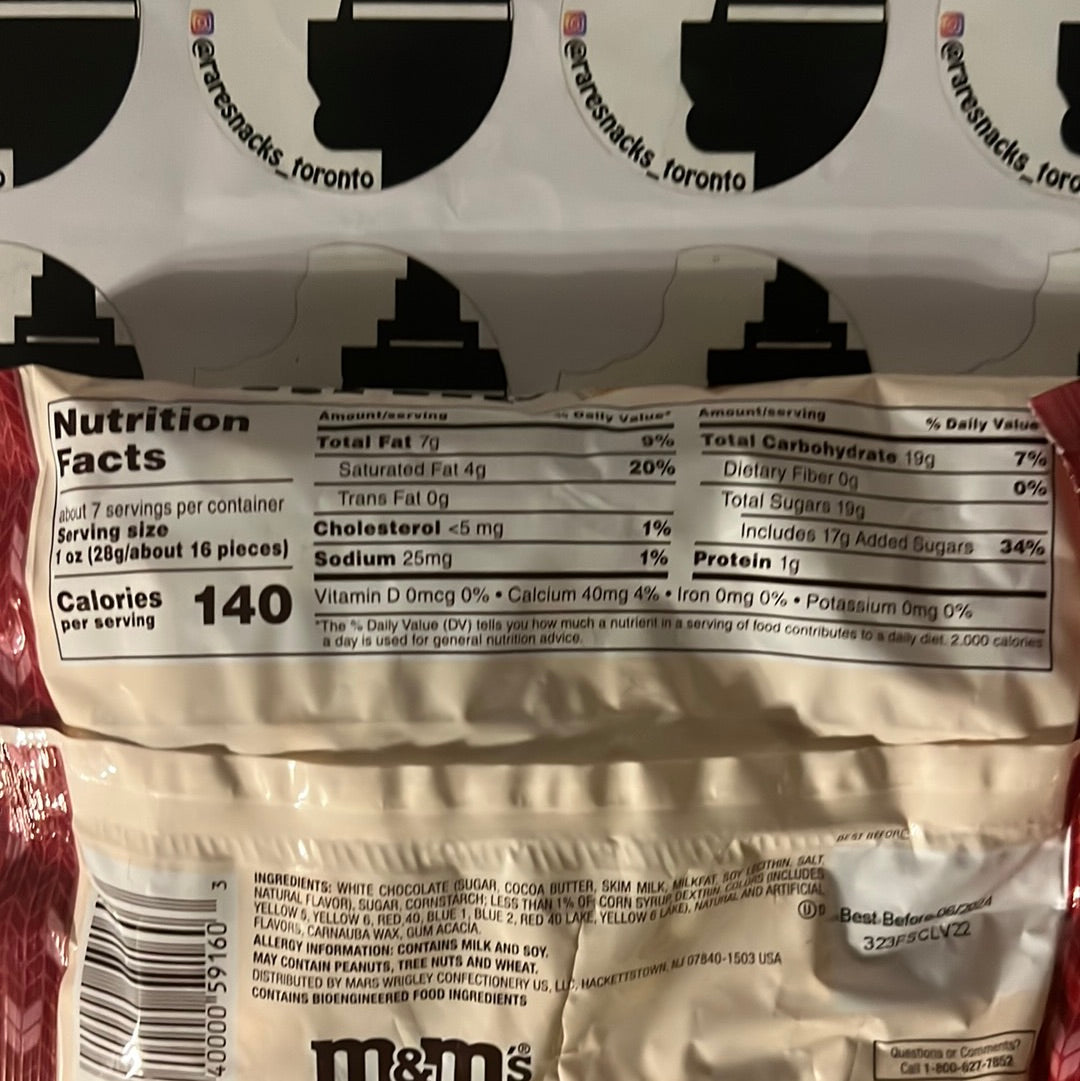 M&Ms White Chocolate Toasty Vanilla 210g