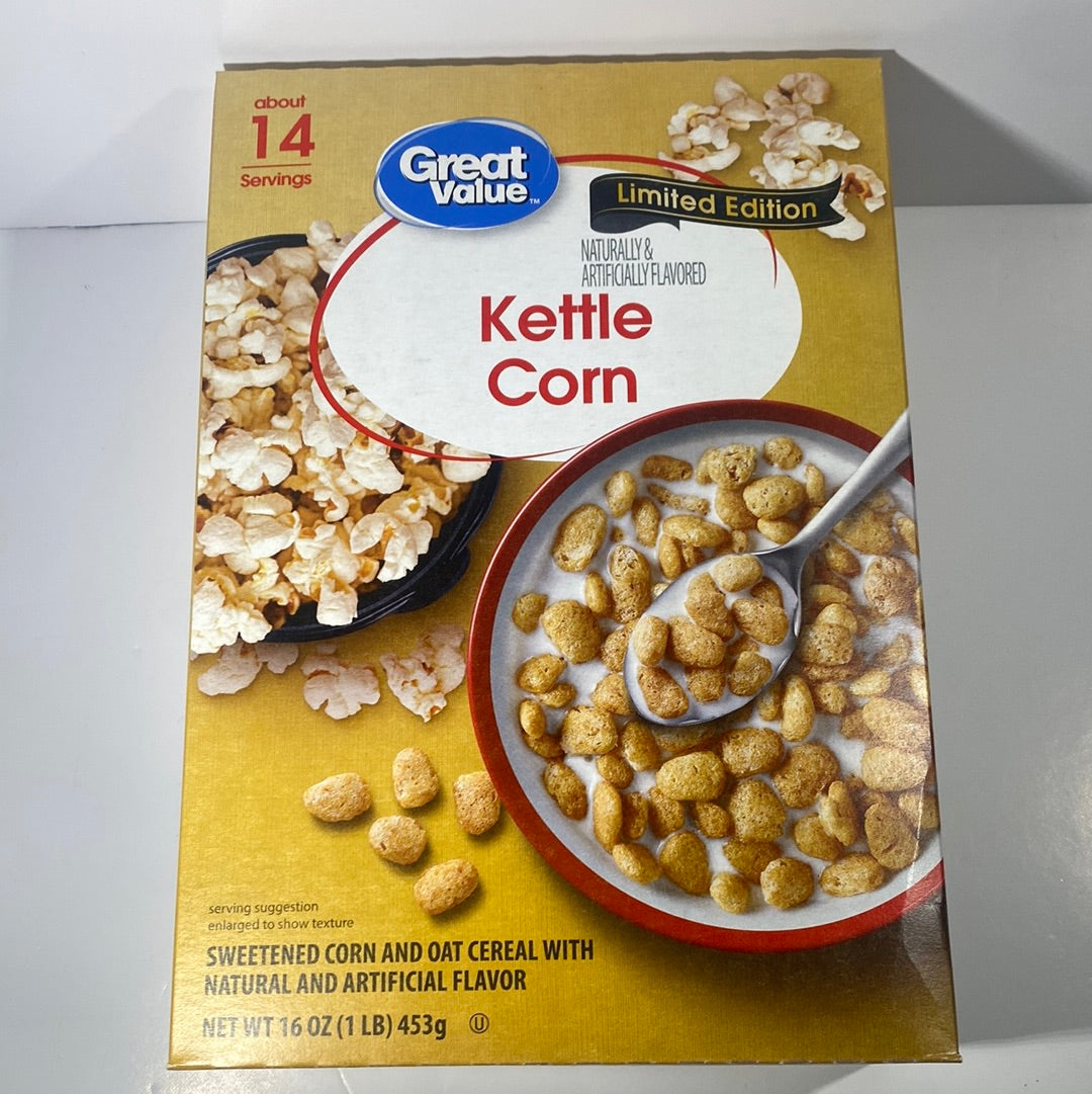 Great Value Kettle Corn Cereal 453g