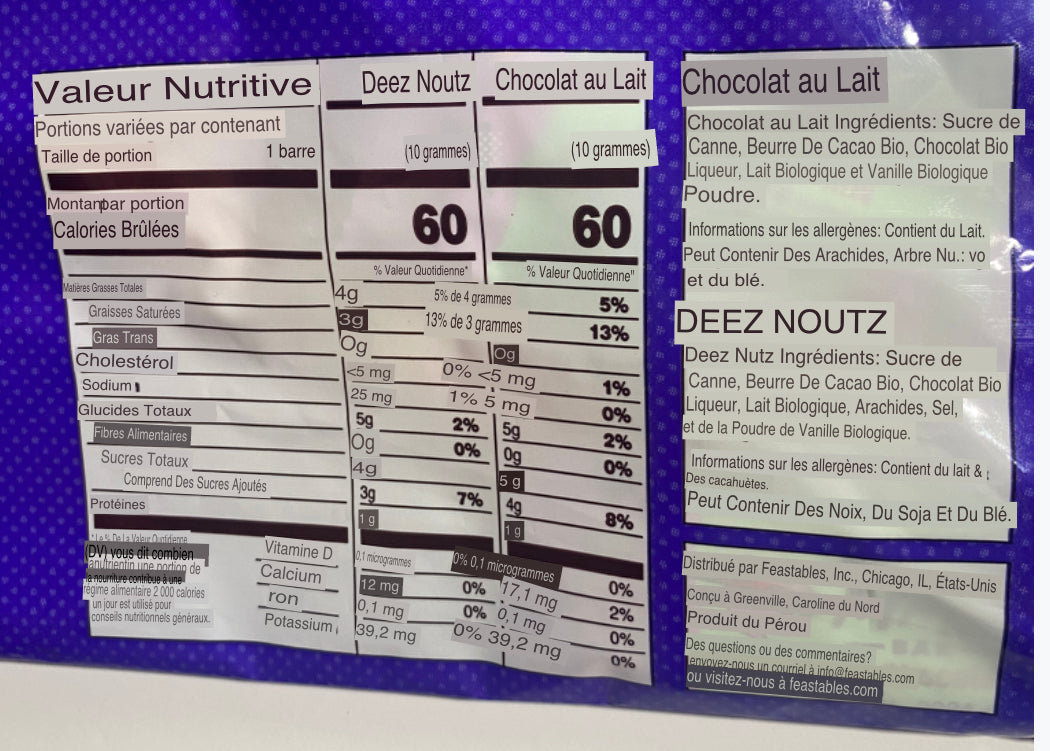 Feastables Mr Beast Deez Nuts / Milk Chocolate Mixed small Bar 50 Count