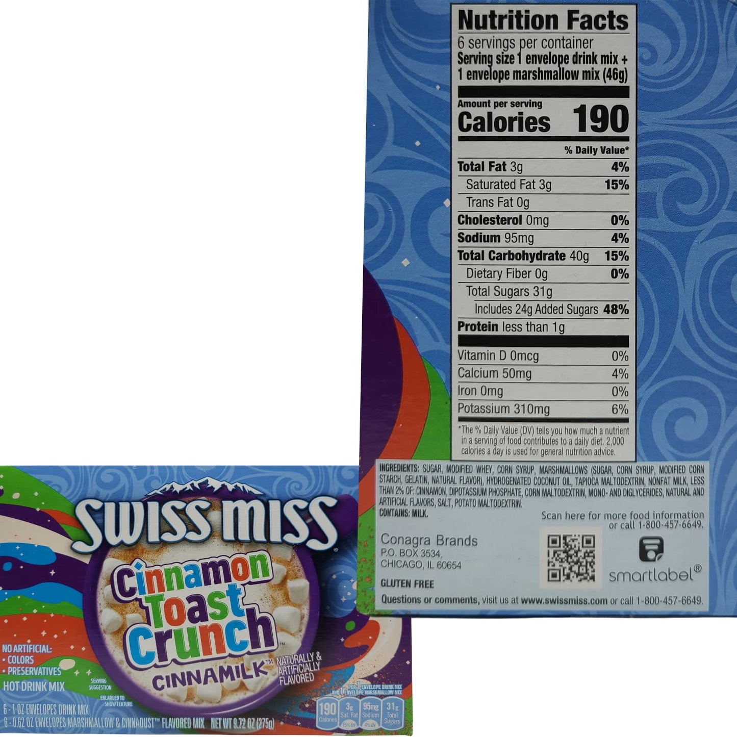 Swiss Miss Cinnamon Toast Crunch Cinnamilk 6pk