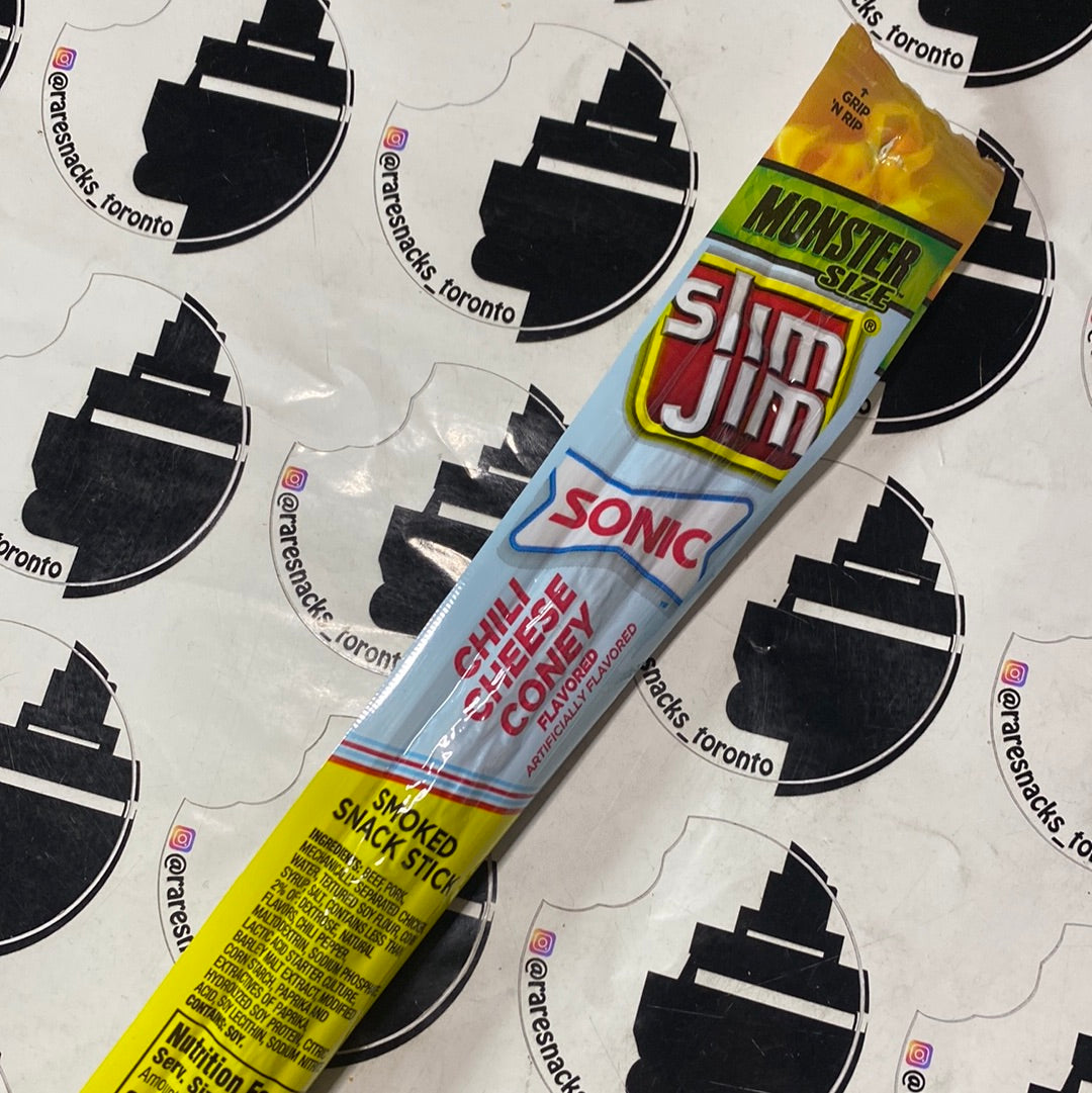 Slim Jim Sonic Chili Cheese Coney flavored Snack Stick