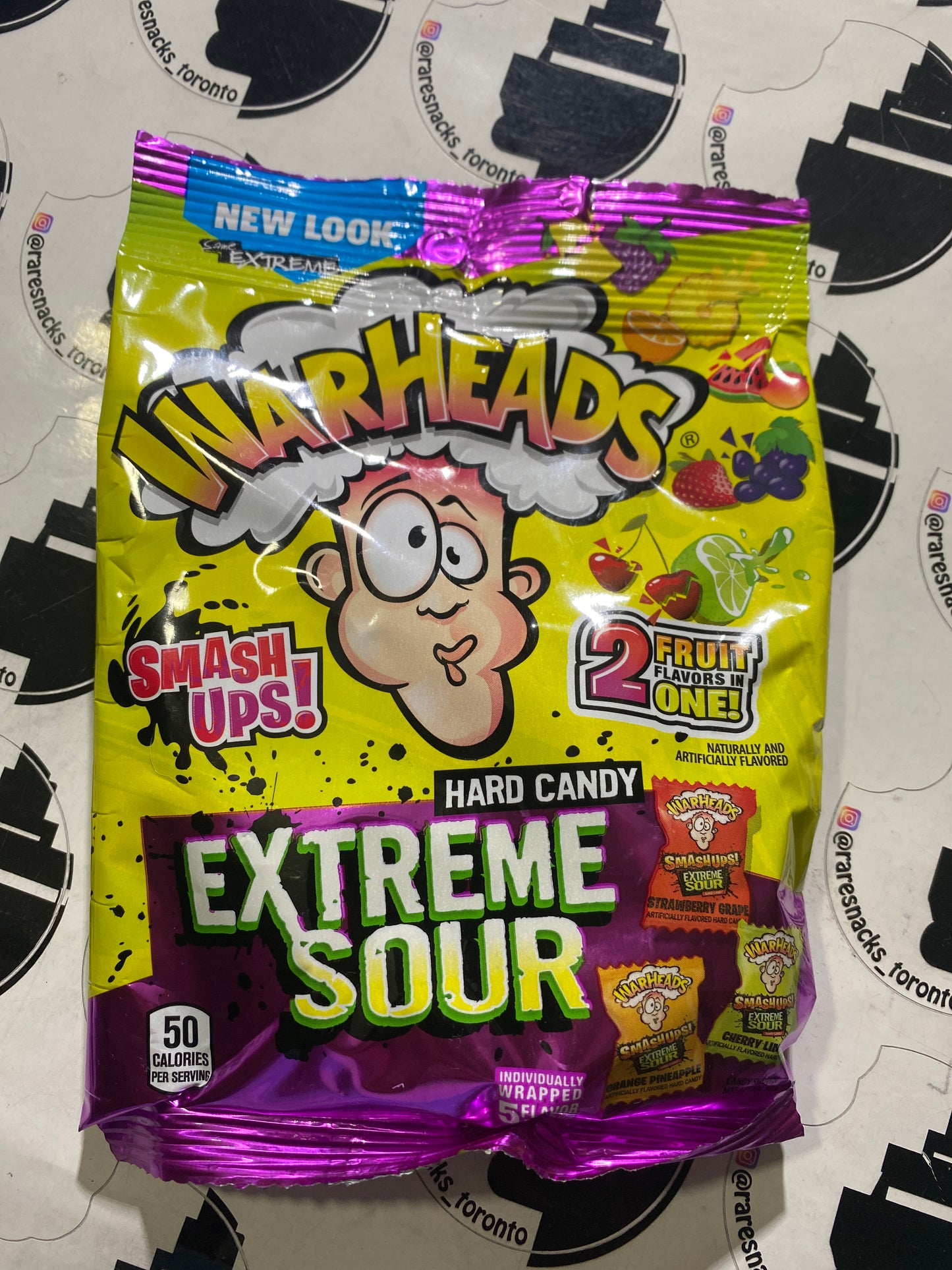 Warheads Extreme Sour smash up Hard Candy 2oz