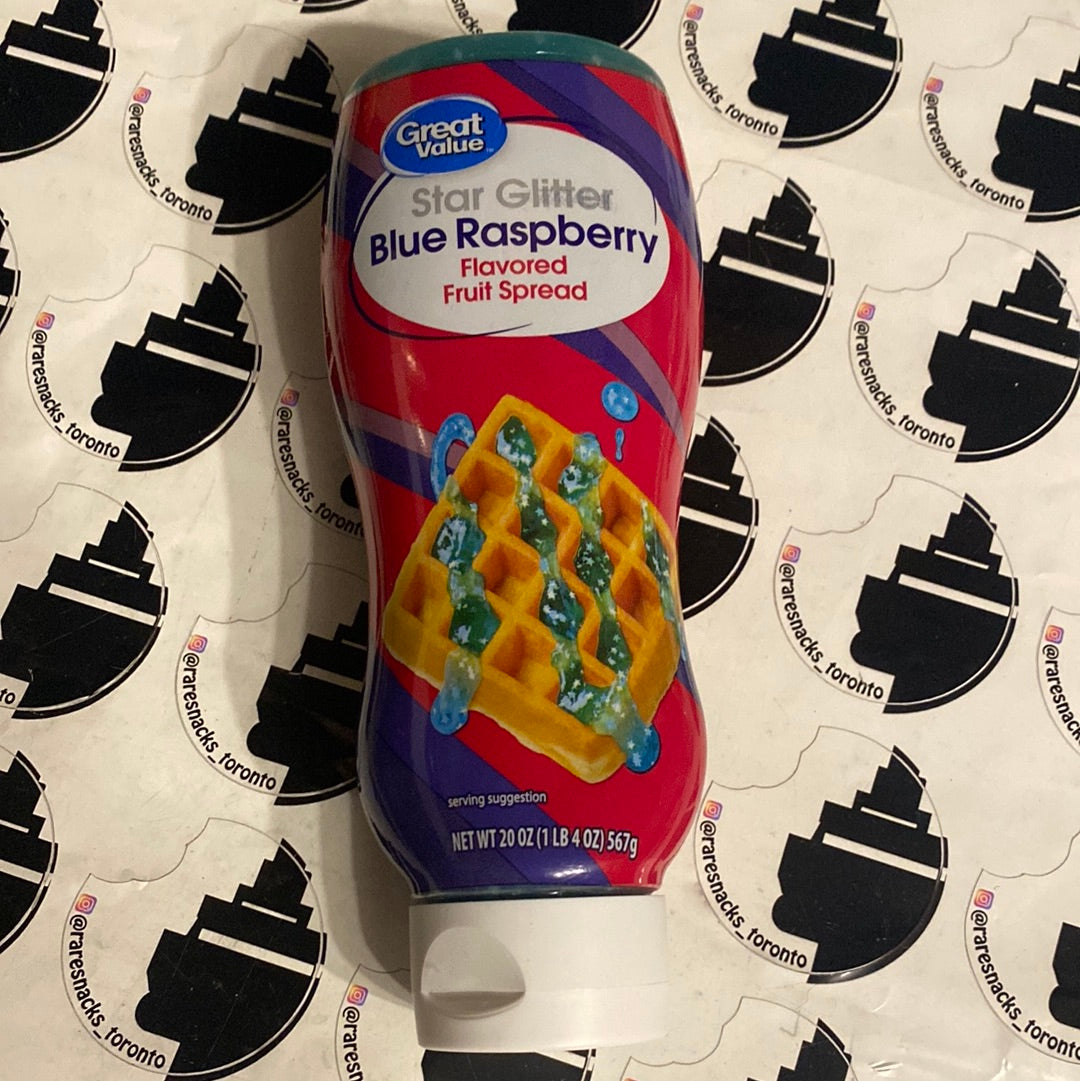 Great Value Blue Raspberry flavoured Star Glitter fruit Spread