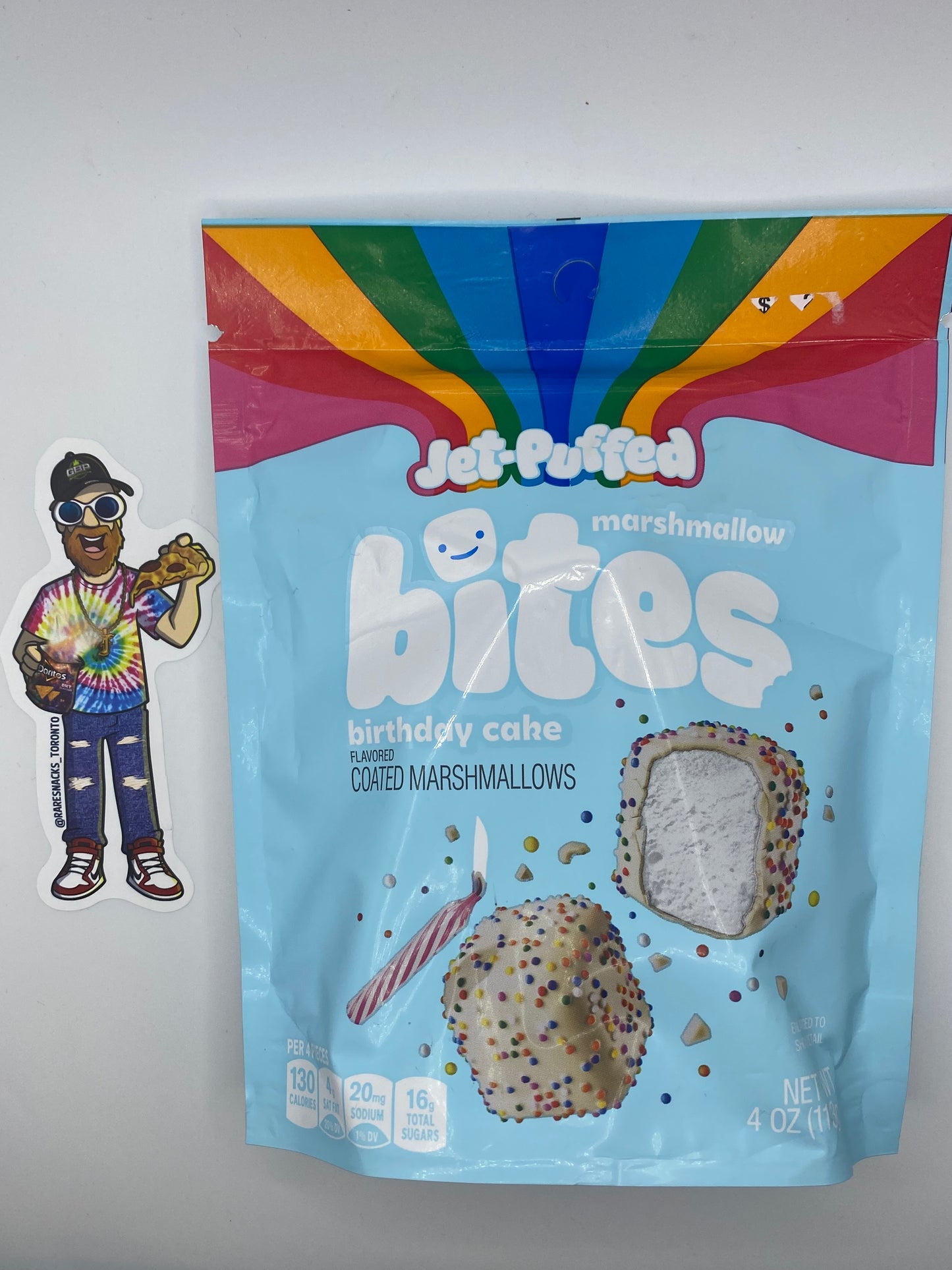 Jet-Puffed Bites Birthday Cake