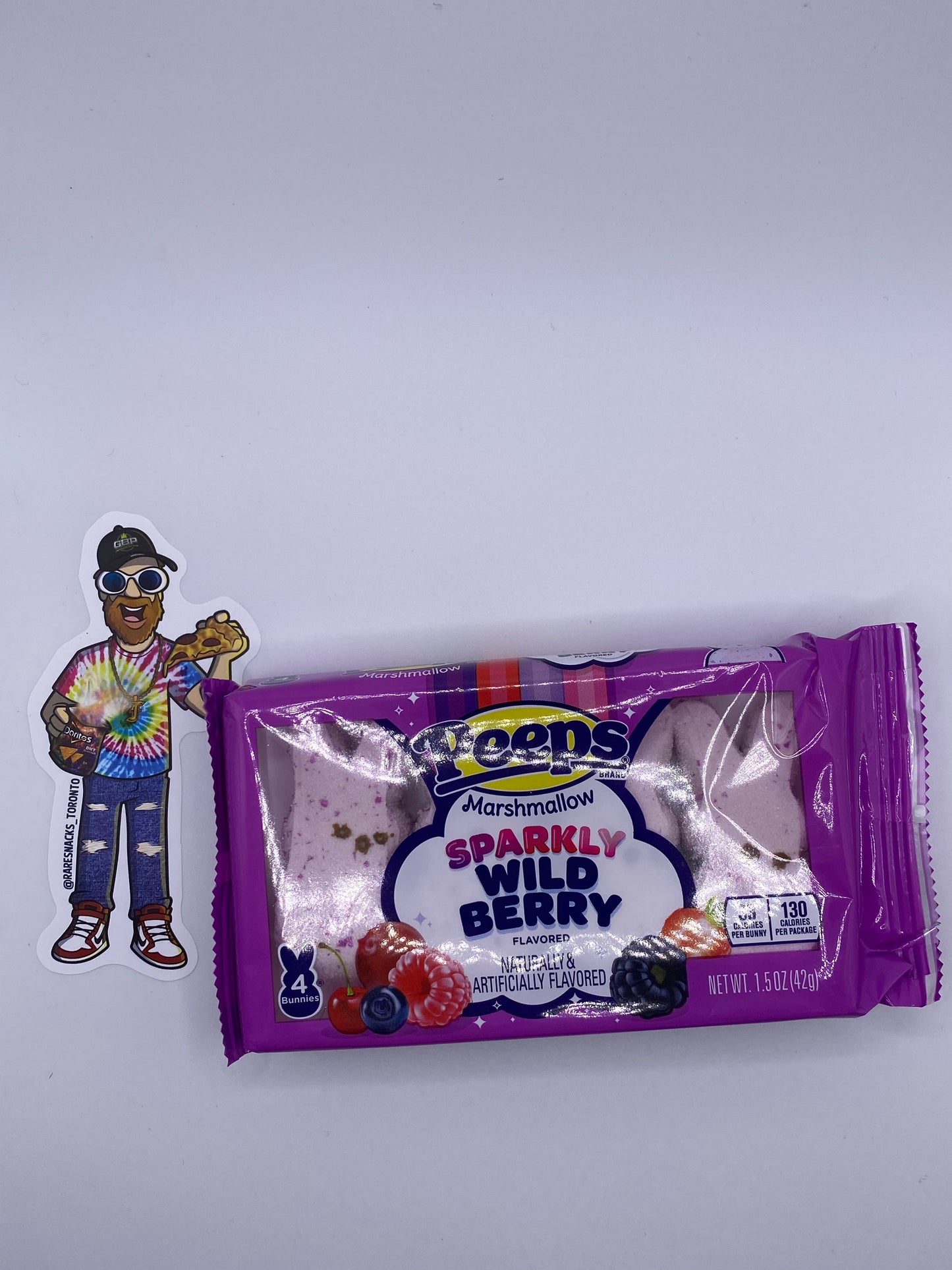 Peeps Sparkly Wild Berry Bunnies 4pk
