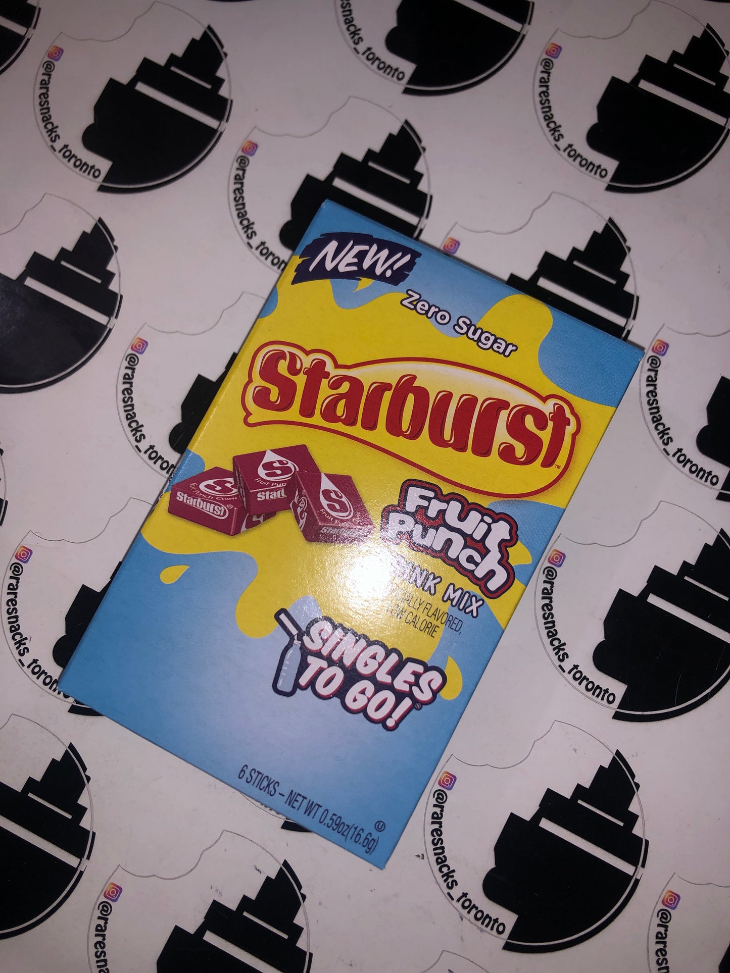 Starburst Fruit Punch sugar free singles to go