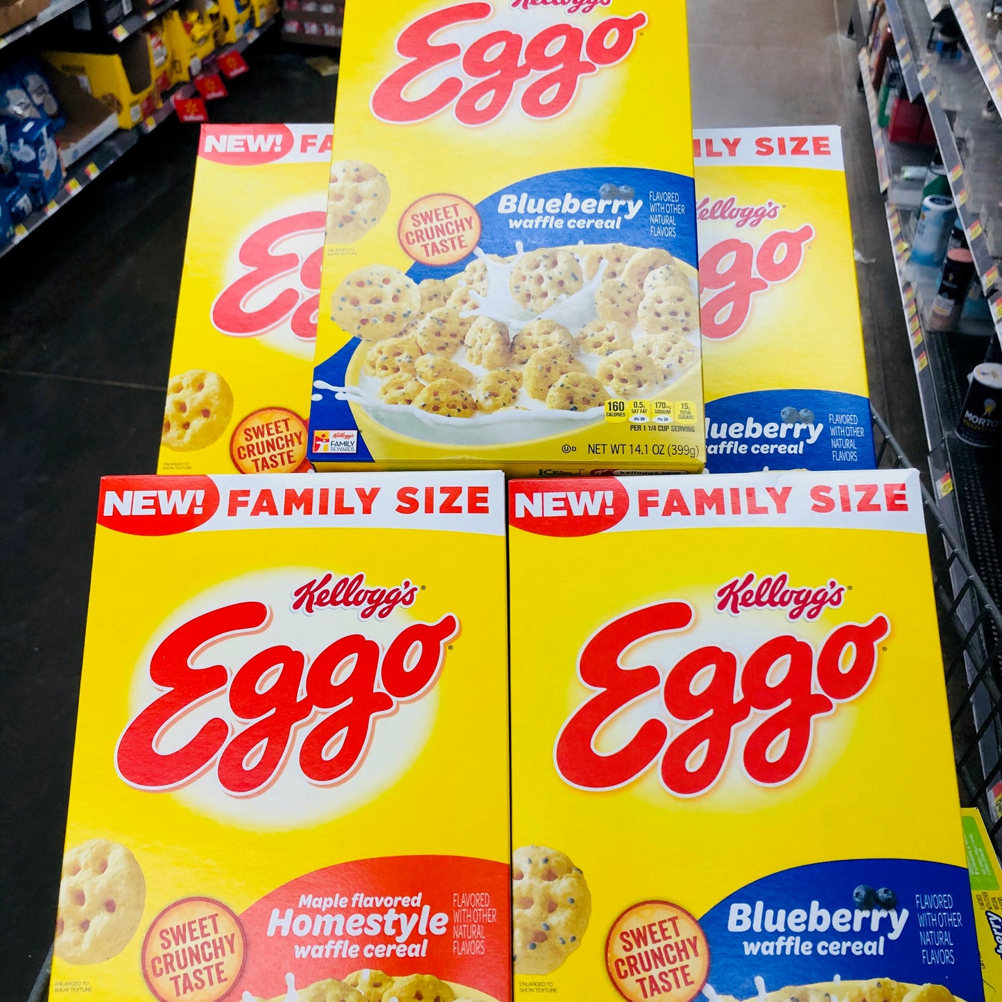 Eggo Waffle Cereal Blueberry