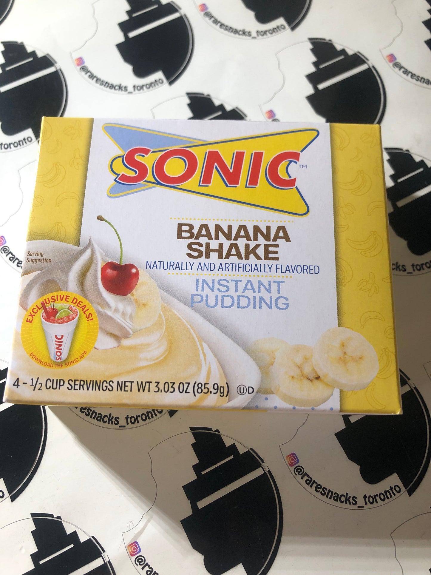 Sonic Banana Shake Pudding