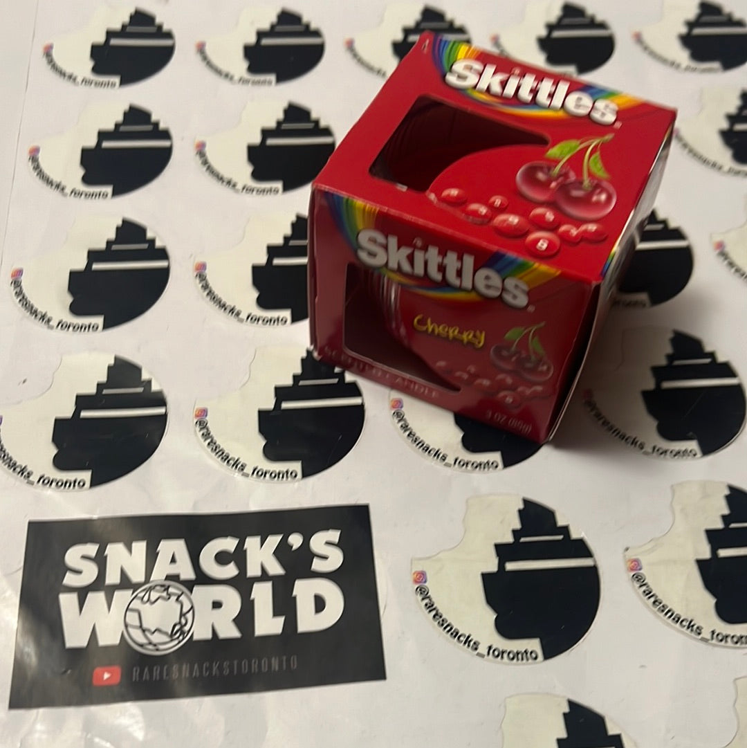 Skittles scented cherry candle