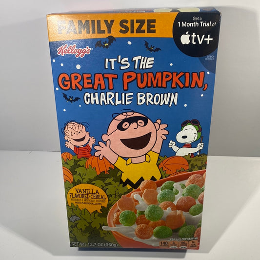 Charlie Brown The Great Pumpkin Patch Cereal Family Size