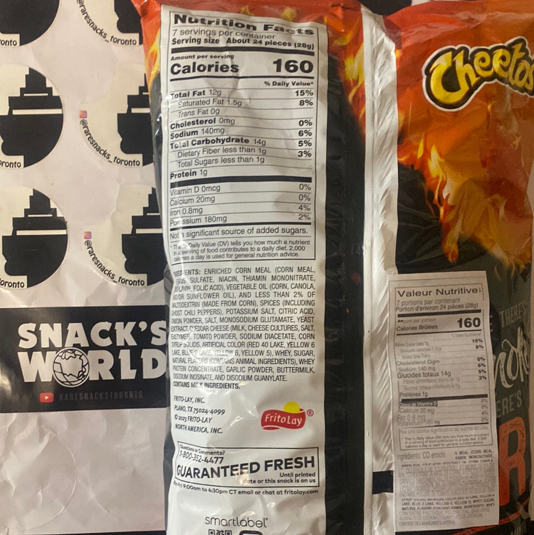 Cheetos Flamin Hot Smokey Ghost Pepper Puffs 198g