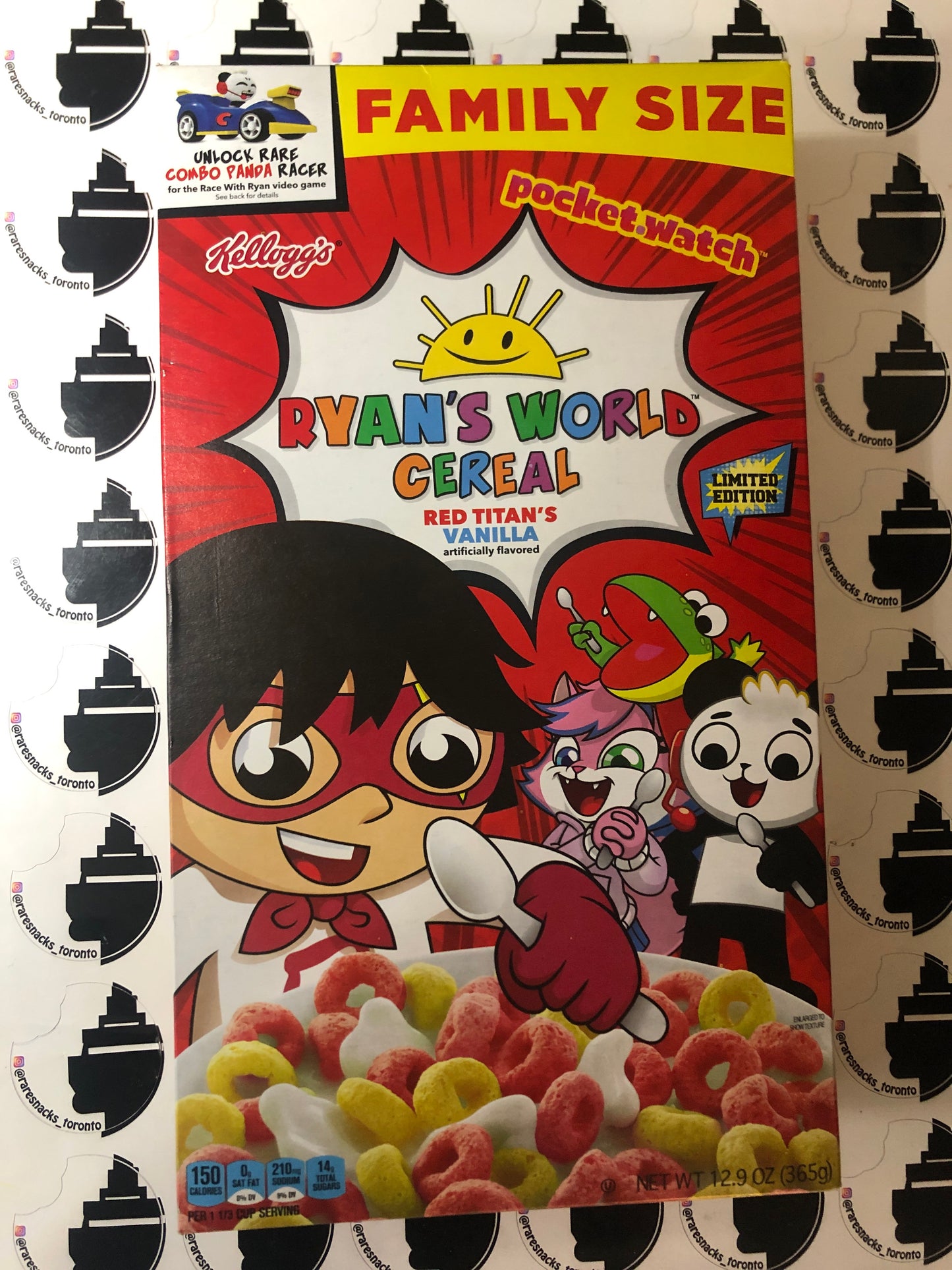 Ryan’s World Cereal Red Titans Vanilla Limited Edition
