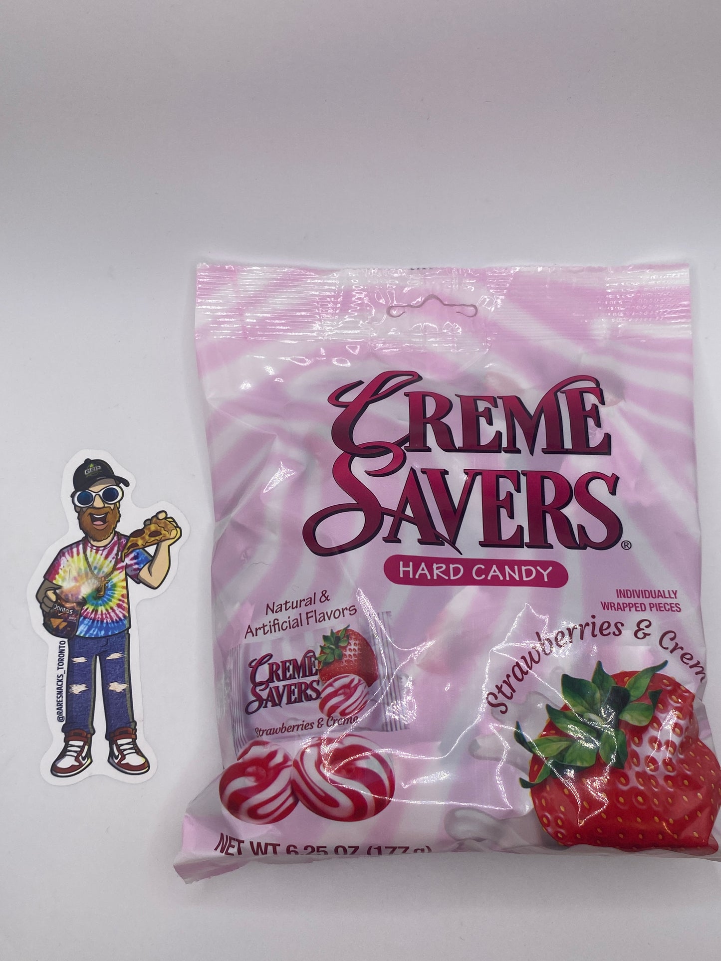 Creme Savers Hard Candy strawberries & crème 6.25oz