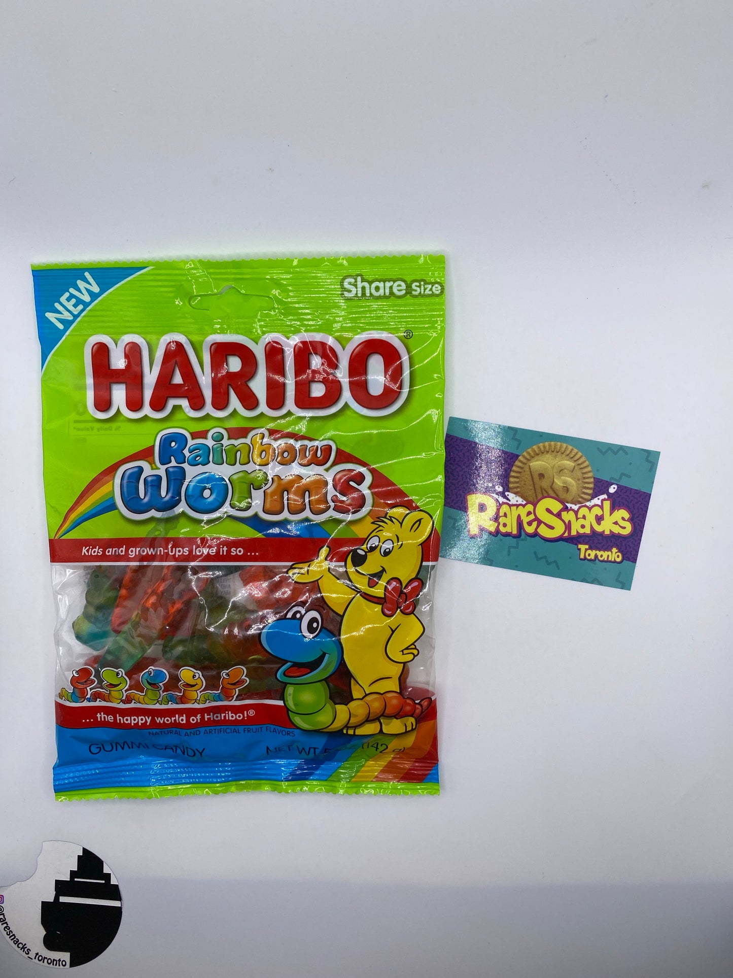 Haribo Rainbow Worms 5oz