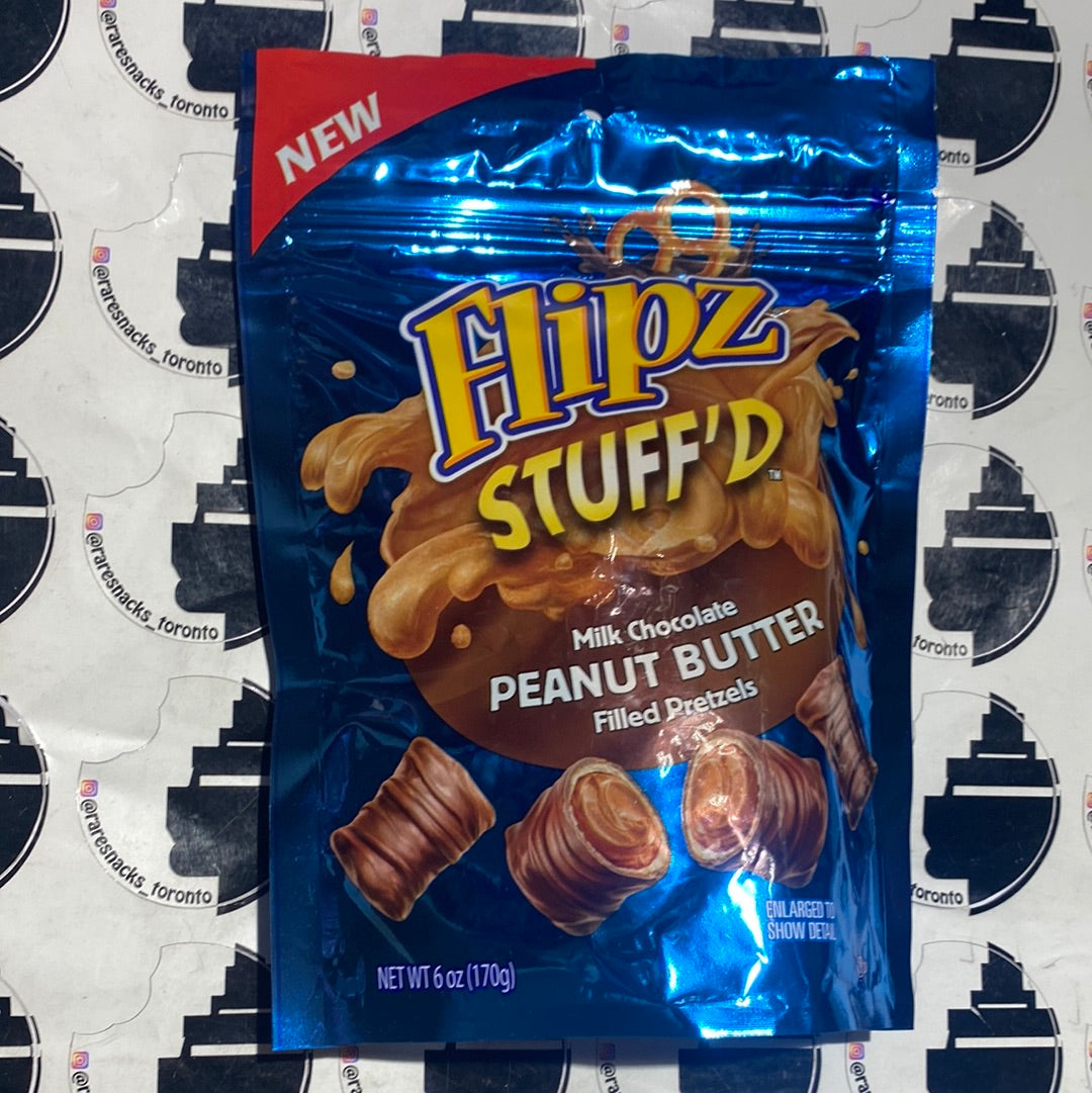 Flipz Stuff’d Milk Chocolate Peanut Butter Filled Pretzels 170g