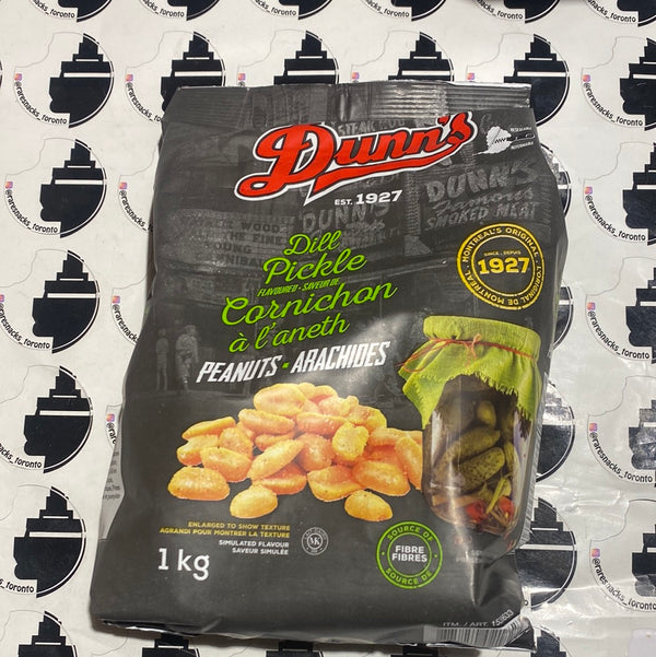 Dunns of Montreal Dill Pickle Peanuts 1kg RareSnacksToronto