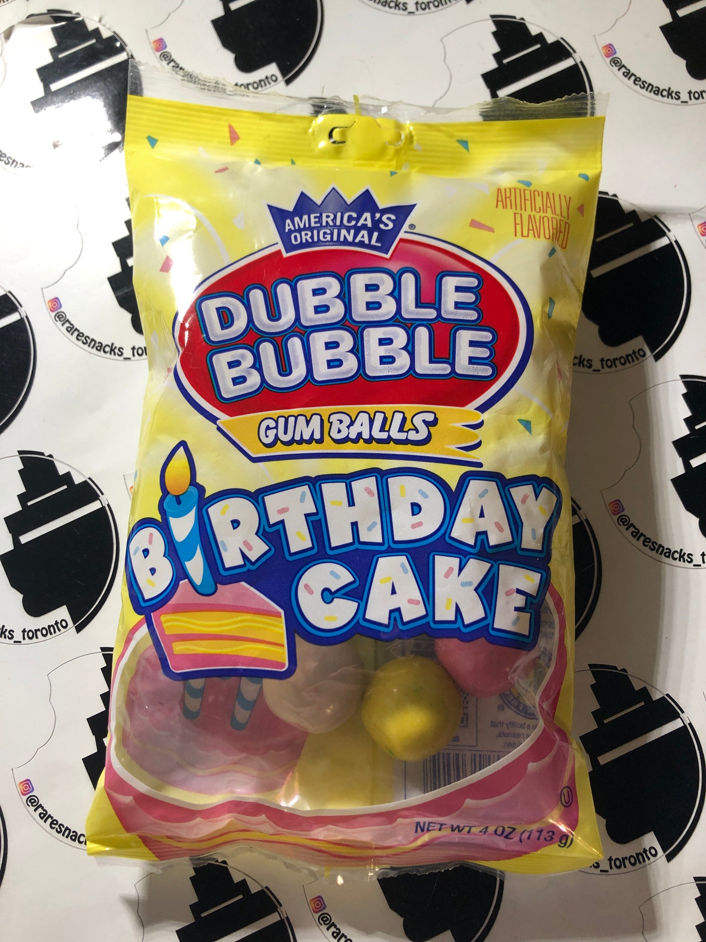 Dubble Bubble Birthday Cake