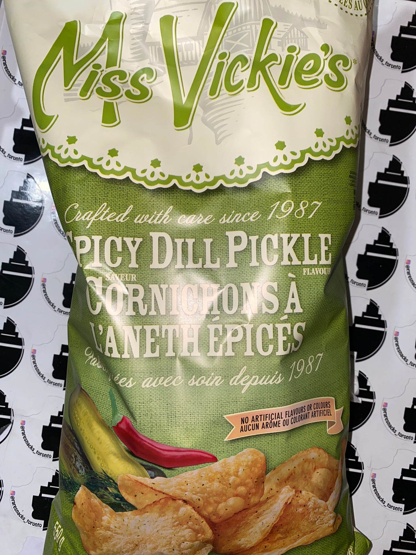 Miss Vickies Spicy Dill Pickle 550G
