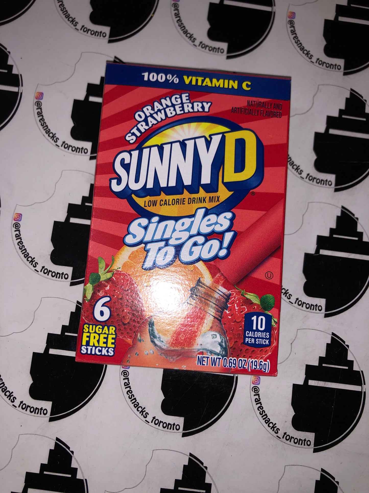 Sunny D Strawberry Orange singles to go