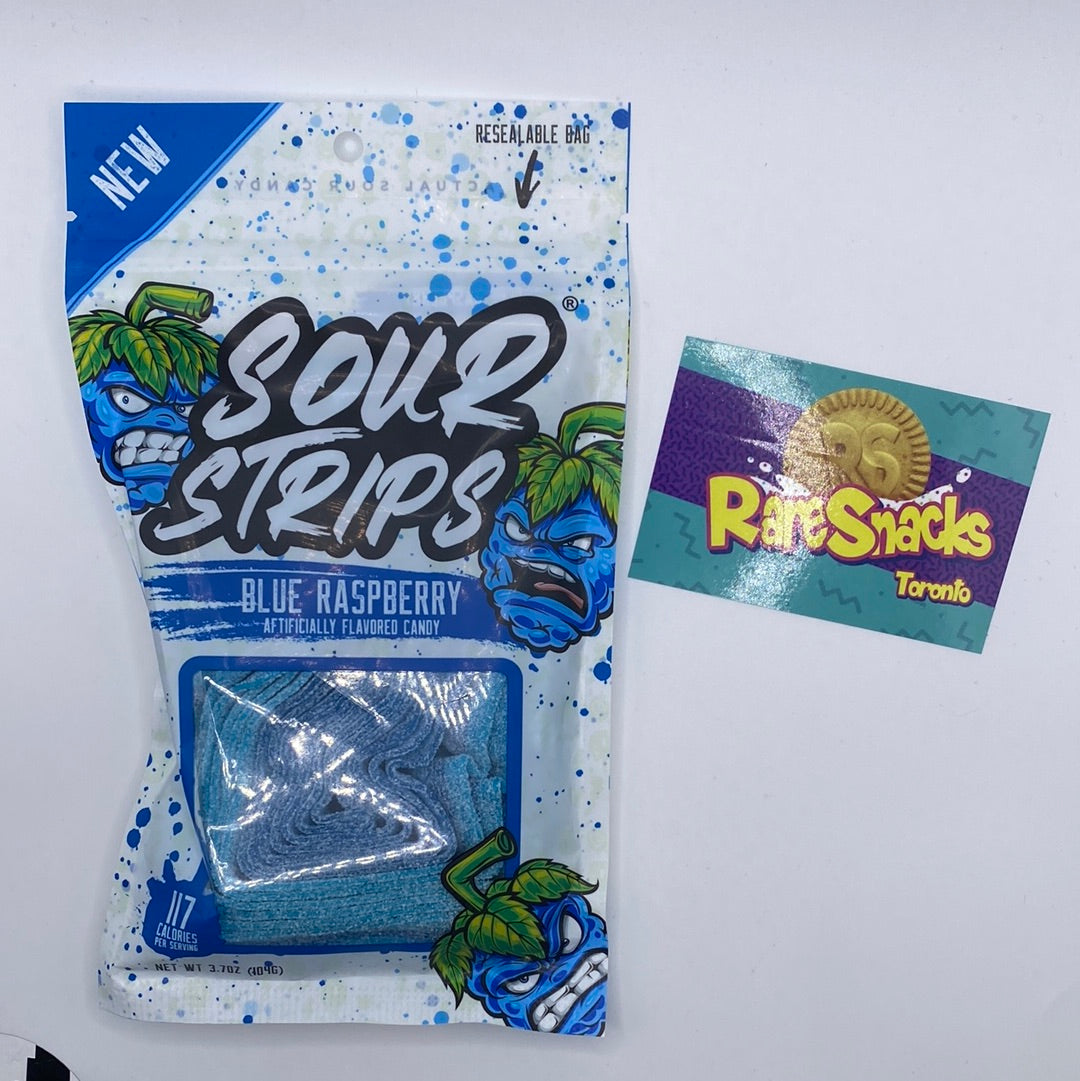Sour Strips Blue Raspberry 96g – RareSnacksToronto