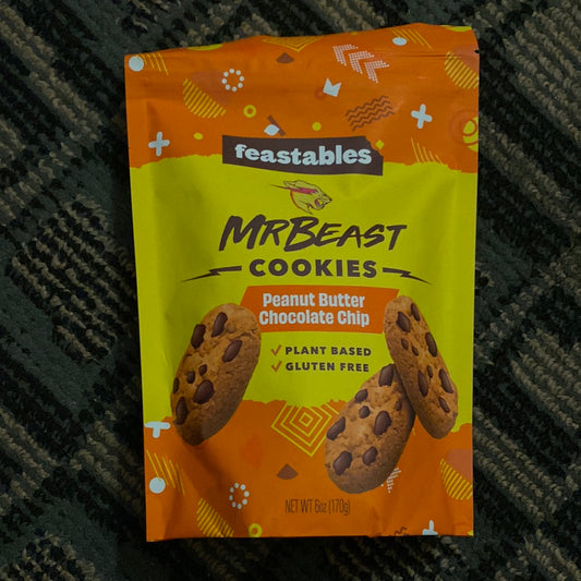 Feastables Mr Beast Cookies Peanut Butter Chocolate Chip 170g