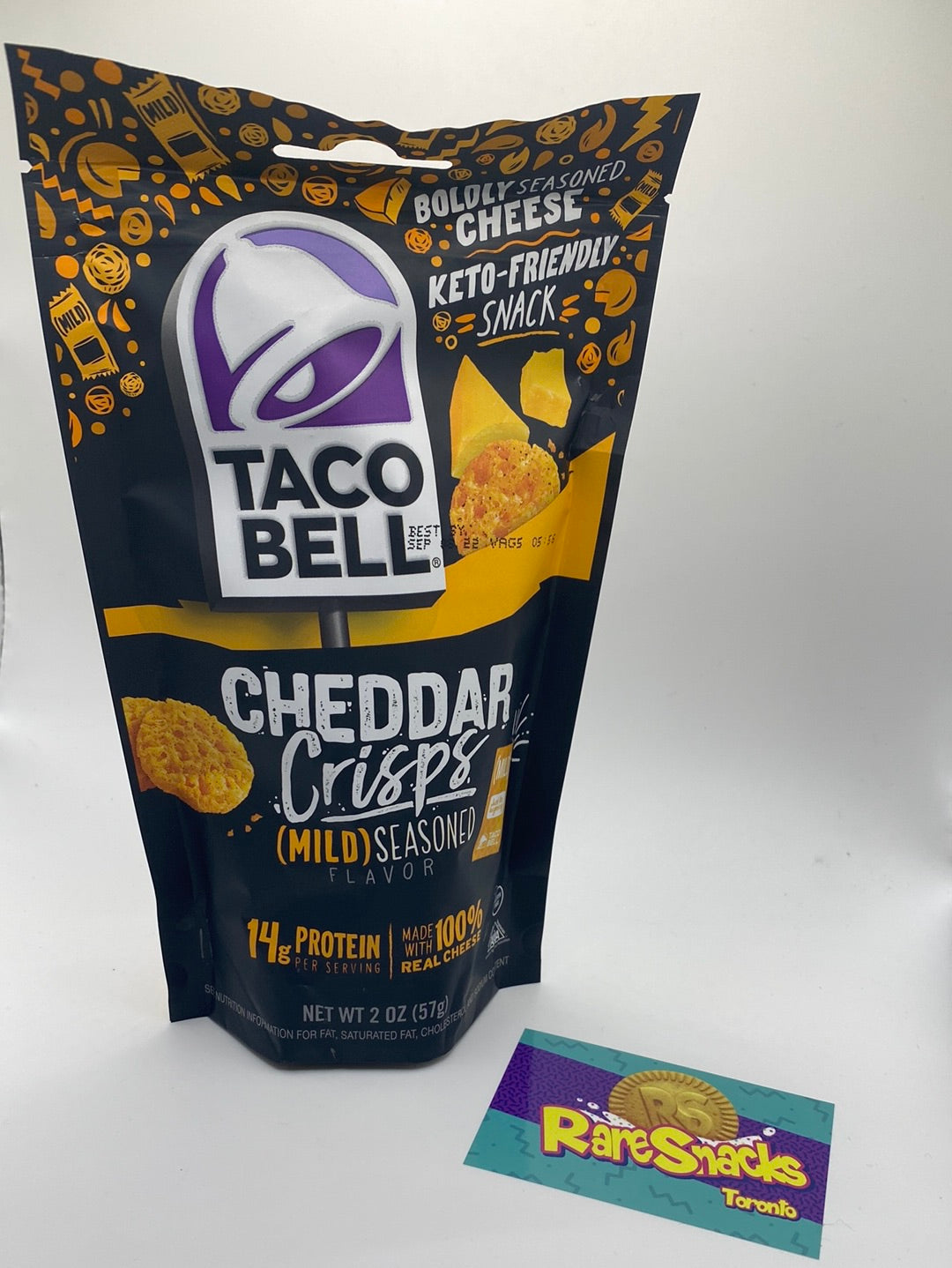 Taco Bell Cheddar Crisps Mild Seasoning 57g