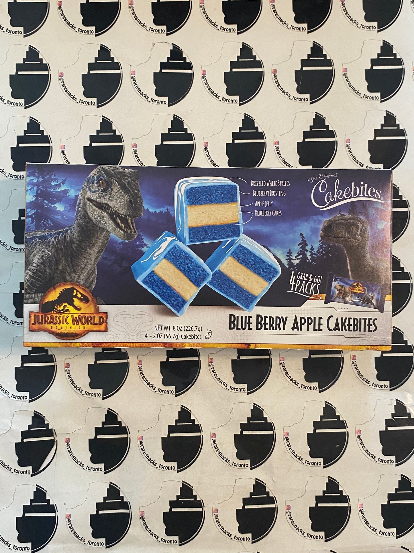 Jurassic Park Cakebites Blueberry Apple Cakebites