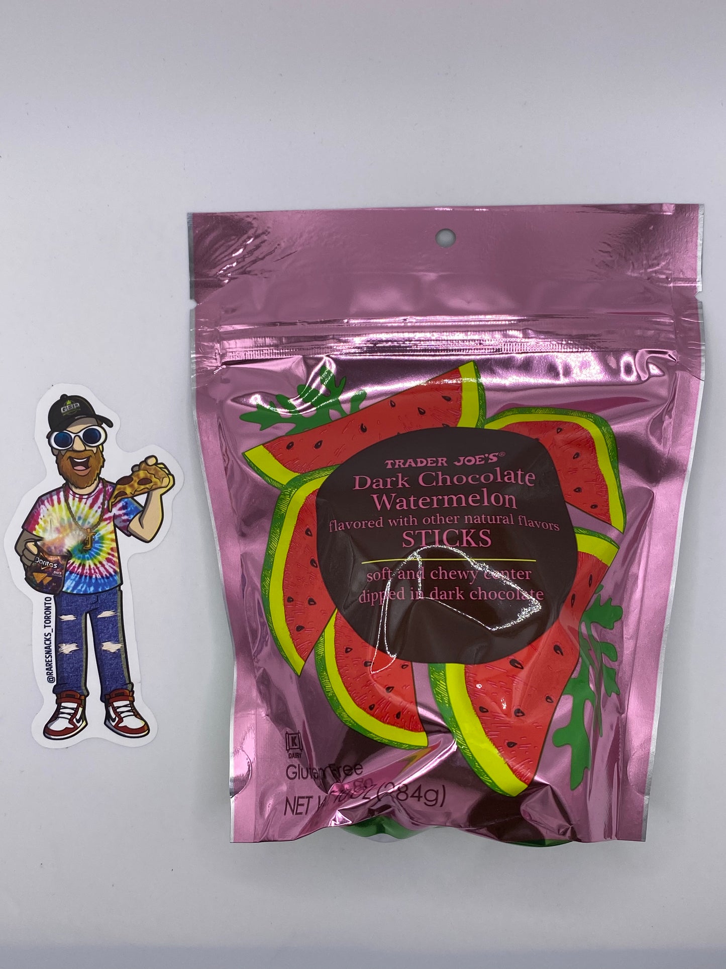 Trader Joe Dark Chocolate Watermelon Sticks 284g