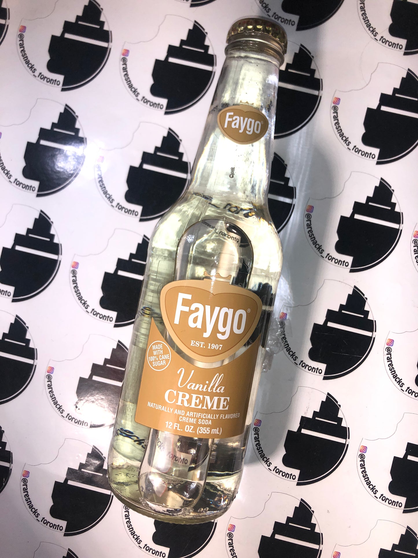 Faygo Vanilla Creme Glass Bottle