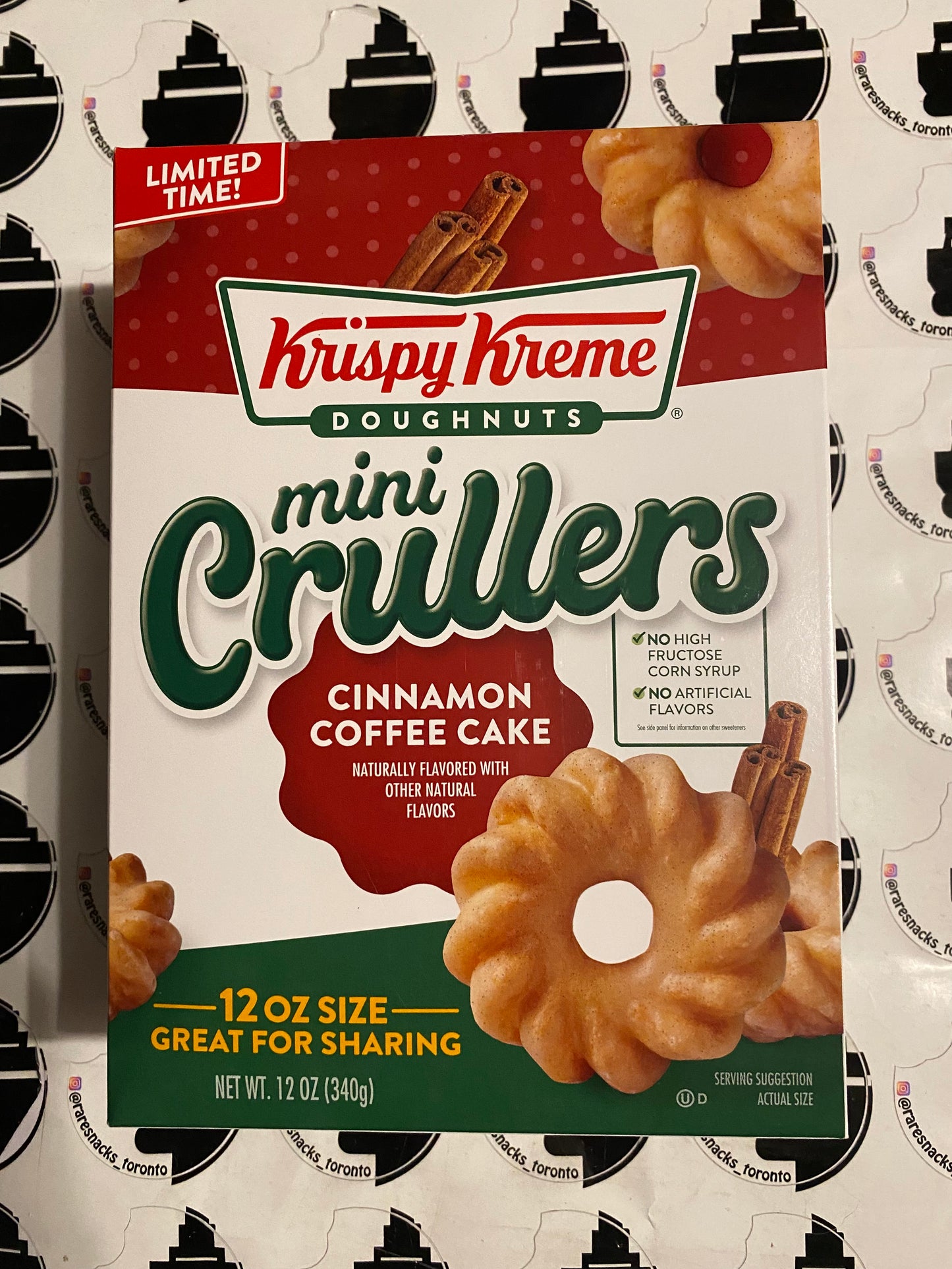 Krispy Kreme Mini Crullers Coffee Cake Limited Edition