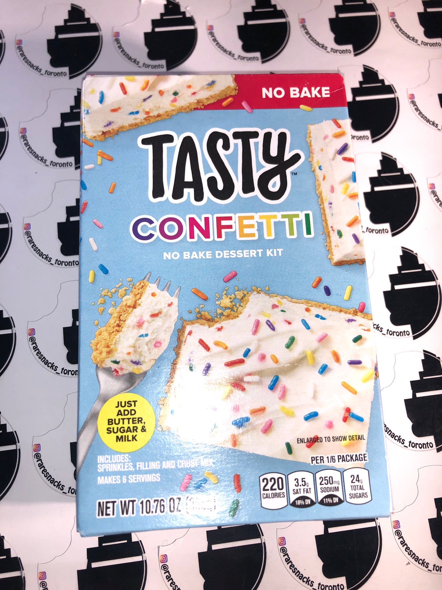 Tasty Confetti No Bake Dessert Kit