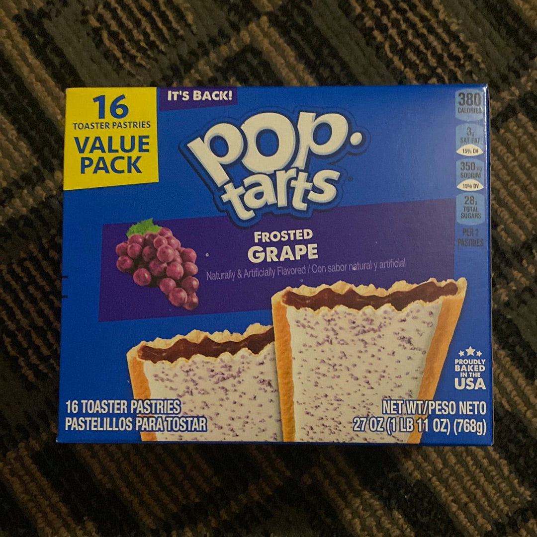 Pop Tarts Frosted Grape 16pk