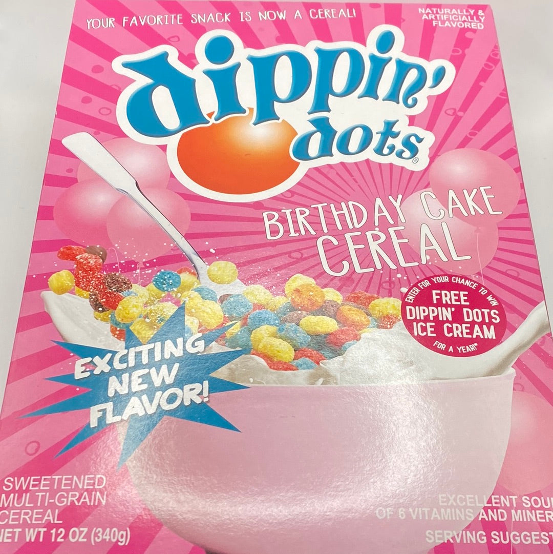 Dippin Dots Birthday Cake Cereal 340g