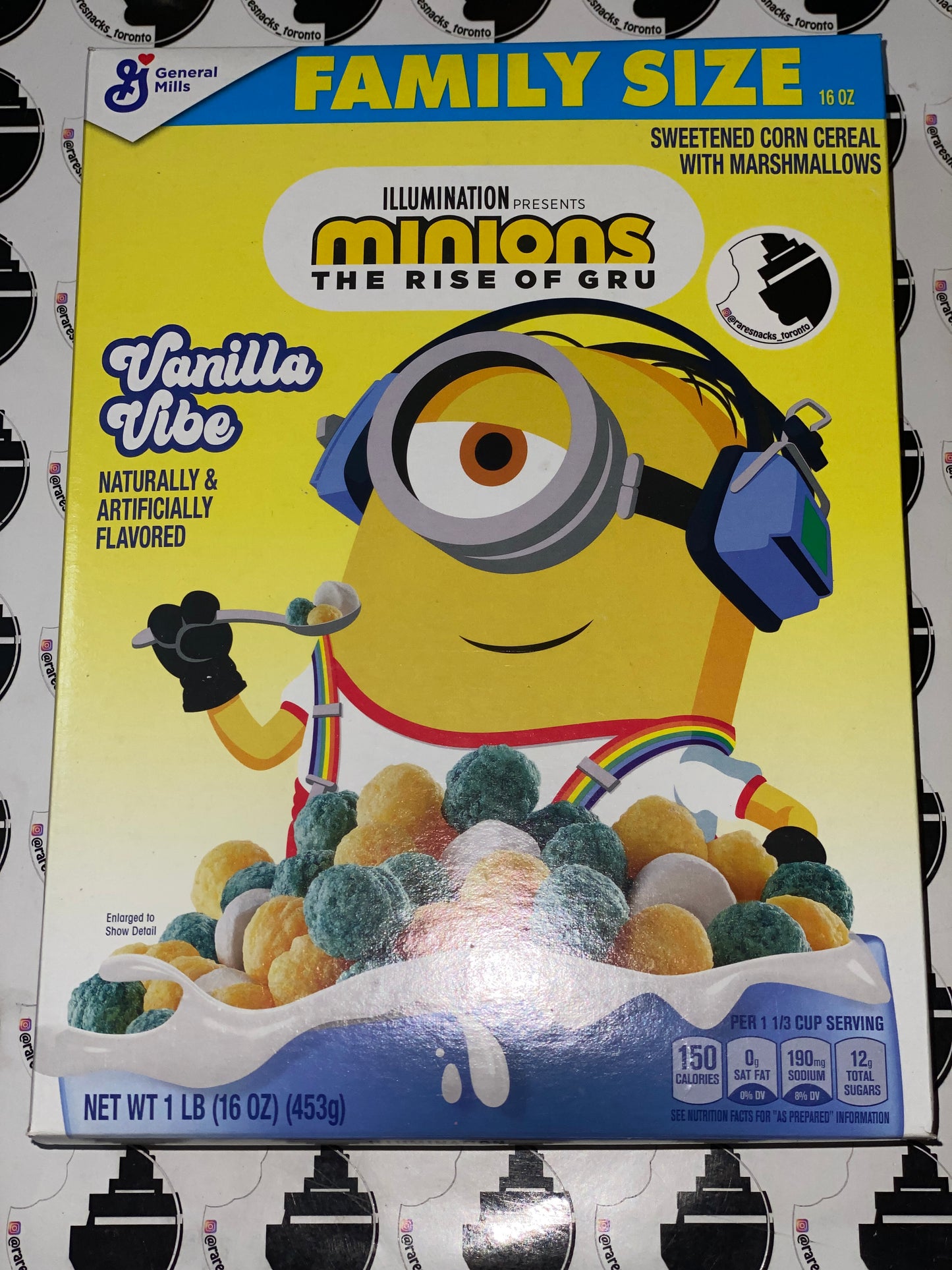Minions Rise of Guru Vanilla Vibe Cereal 16oz