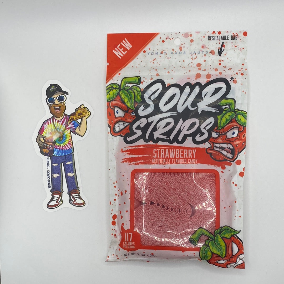 Sour Strips Strawberry 104g