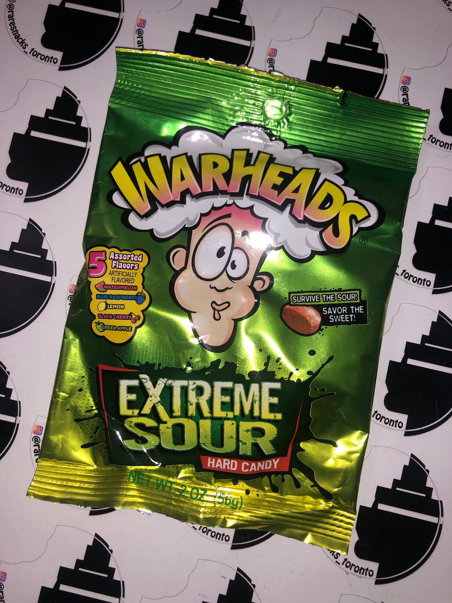 Warheads extreme sour hard candy 2oz
