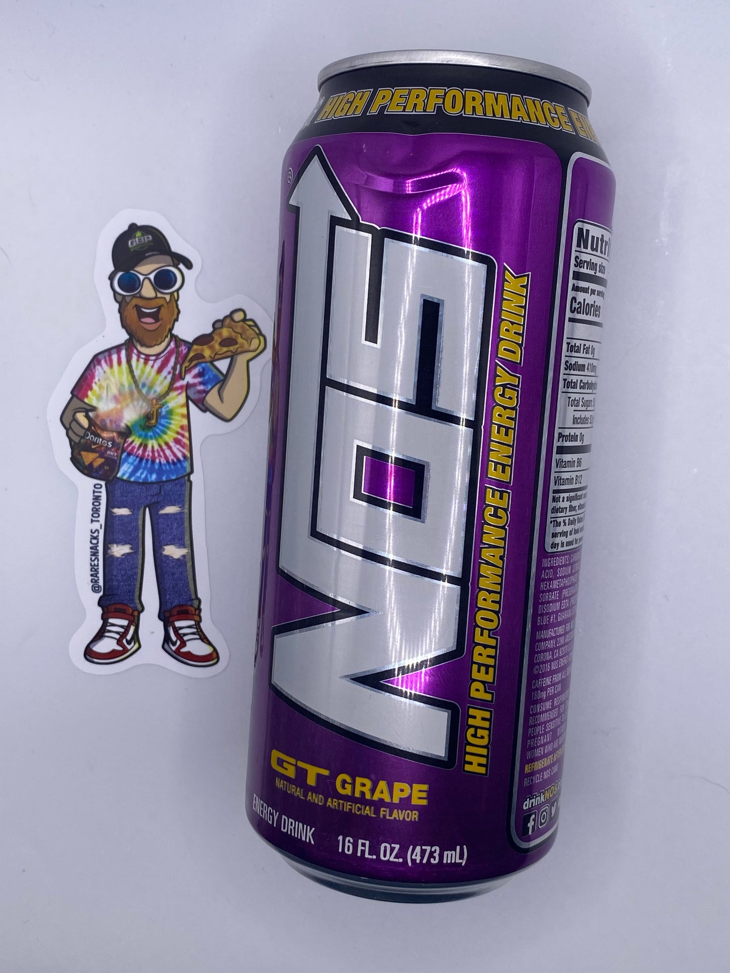NOS Energy Drink Grape Flavour 16oz