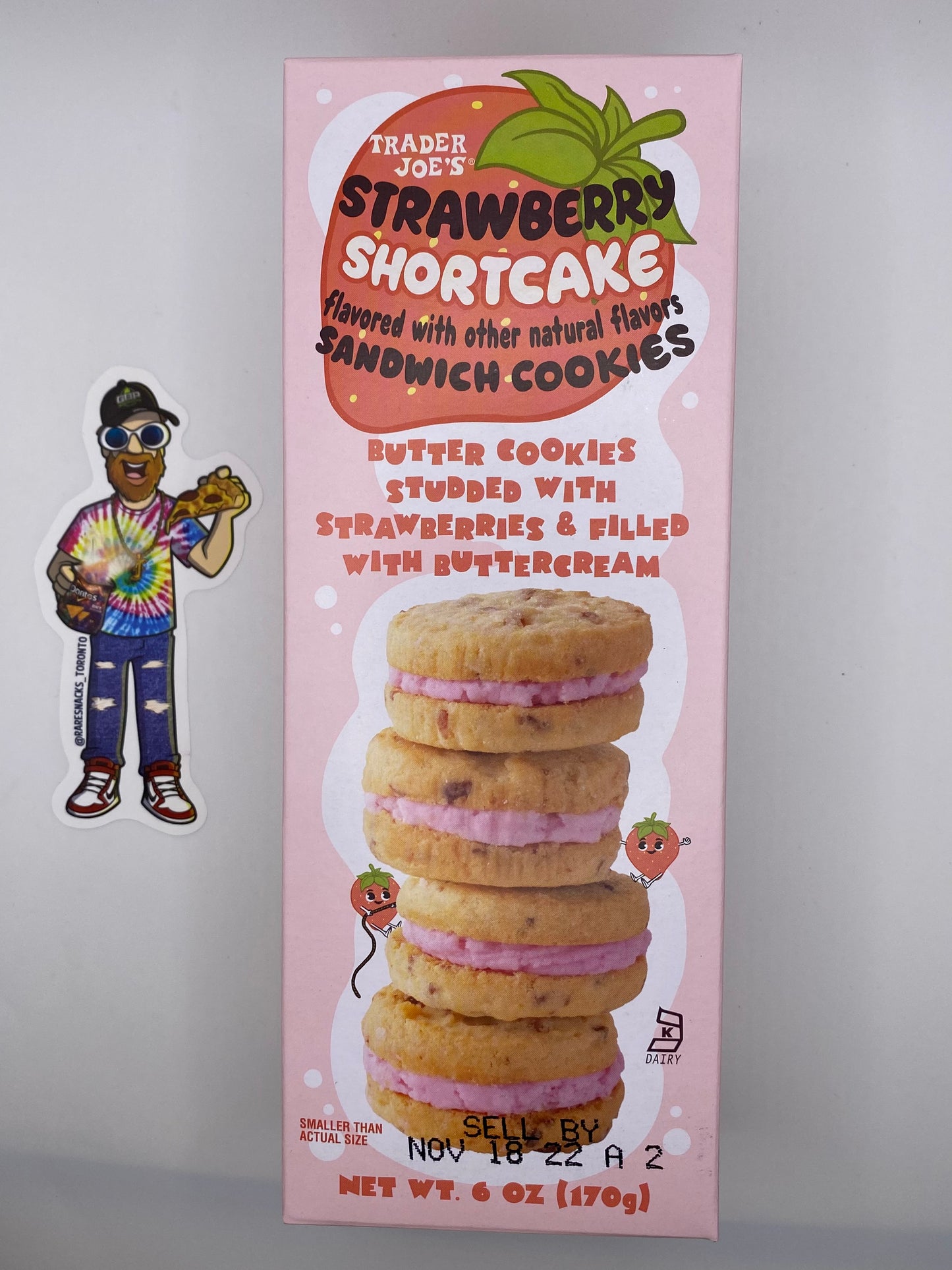 Trader Joe Strawberry Shortcake Cookies 6oz