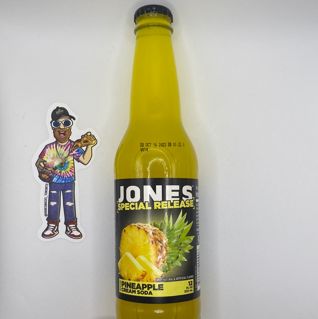 Jones Pineapple Cream Soda 12oz
