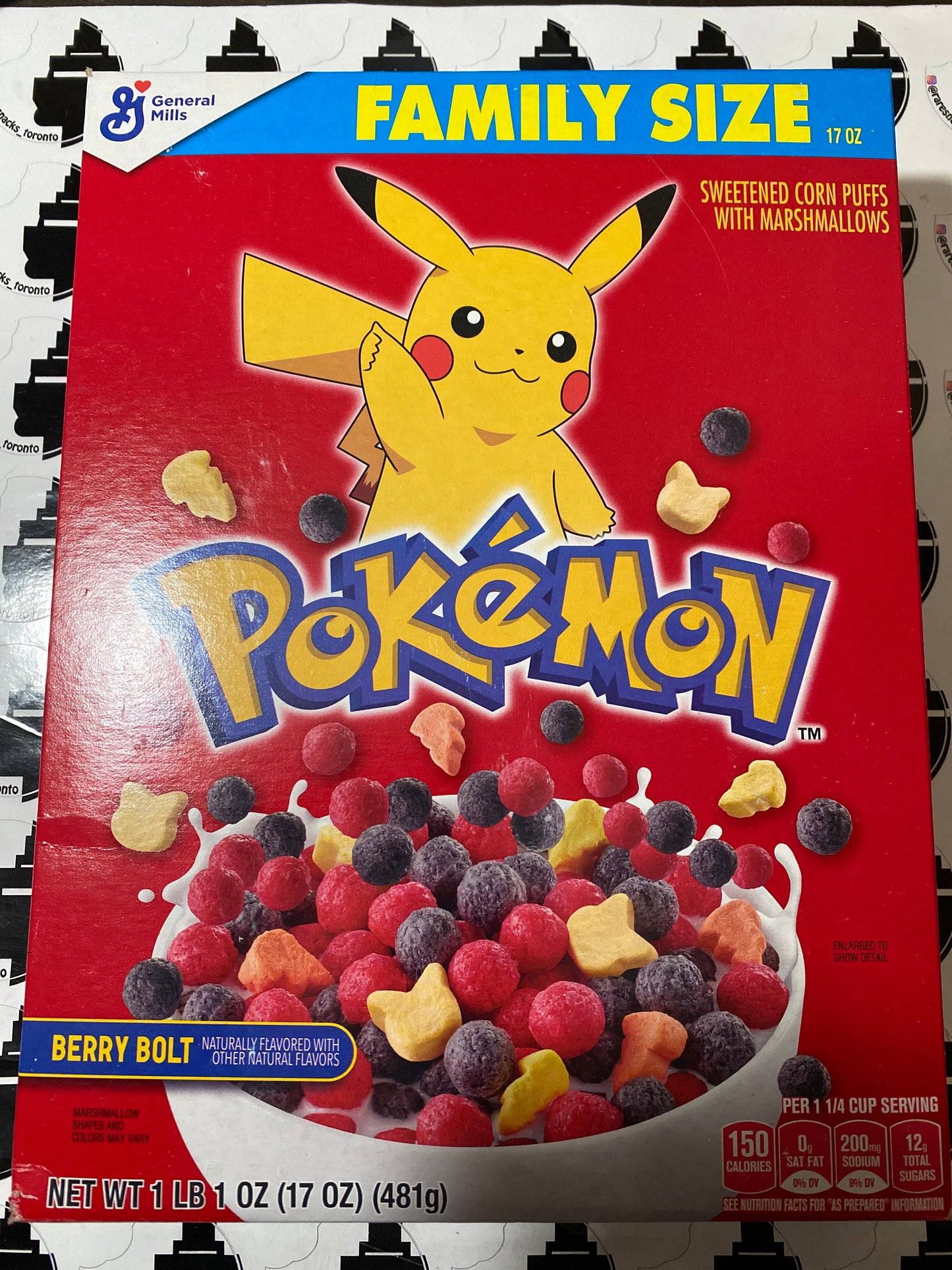 Pokémon Cereal Family Size 15.9oz 450g