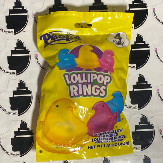 Peeps lollipop rings 4pk