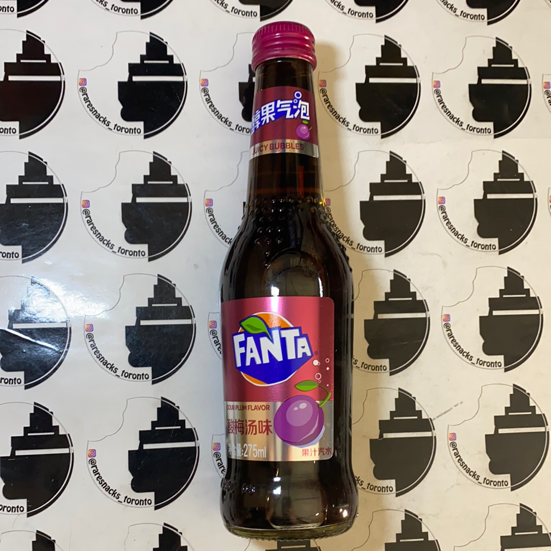 Fanta Sour Plum 275ml Glass Bottle
