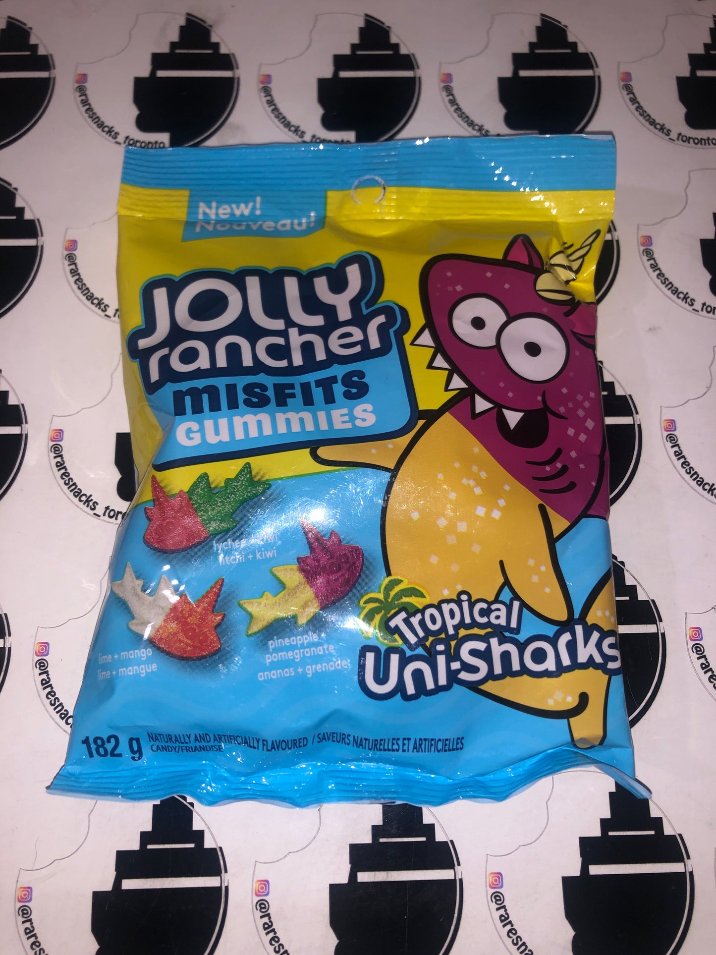 Jolly Rancher misfit Gummies Tropical Uni-Sharks 182g
