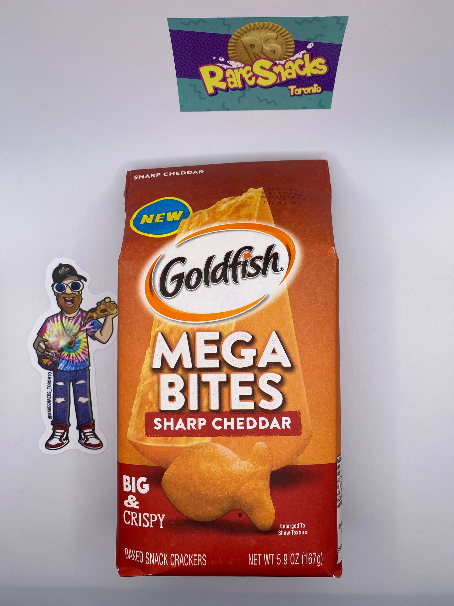 Goldfish Mega Bites Sharp Cheddar 167g
