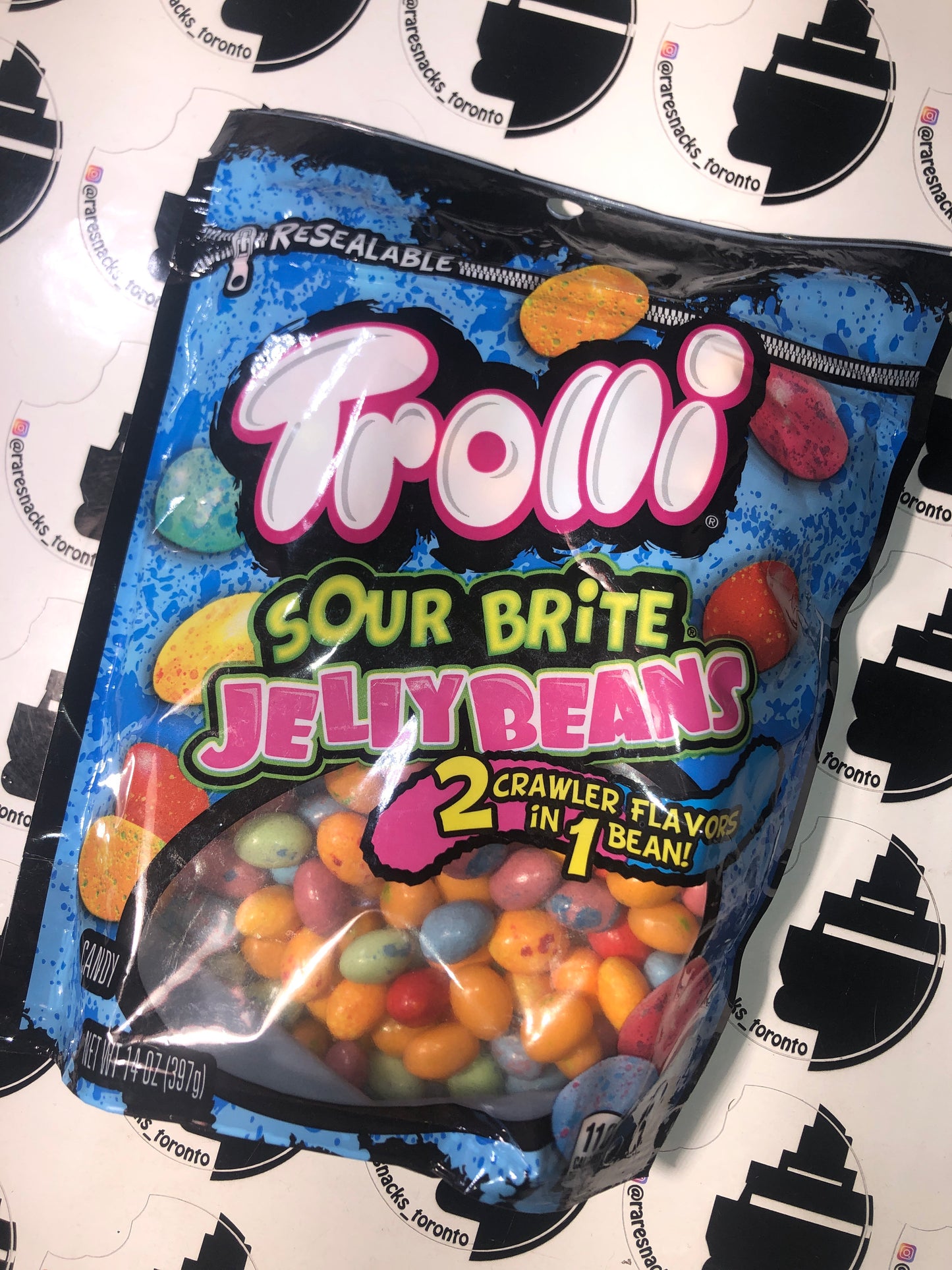 Trolli Sour Brite JellyBeans 2in1 Crawler Flavours 14oz